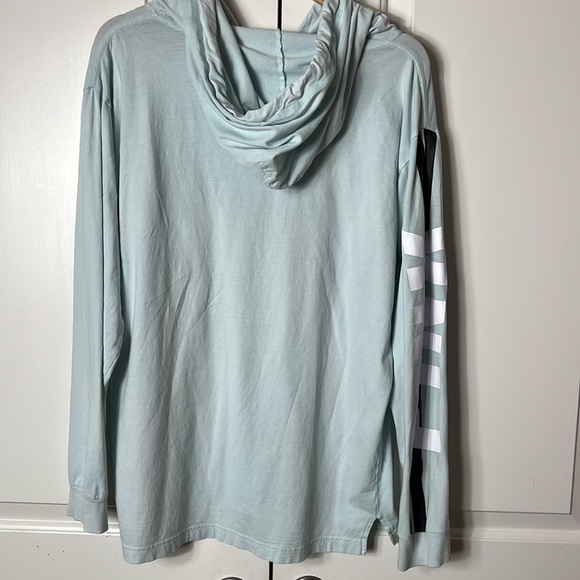 Victoria’s Secret PINK. Light blue sweatshirt with hoodie - Picture 3 of 6